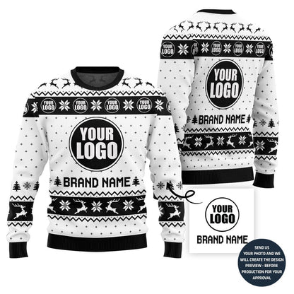 Refined Custom Logo For Holiday Sweater