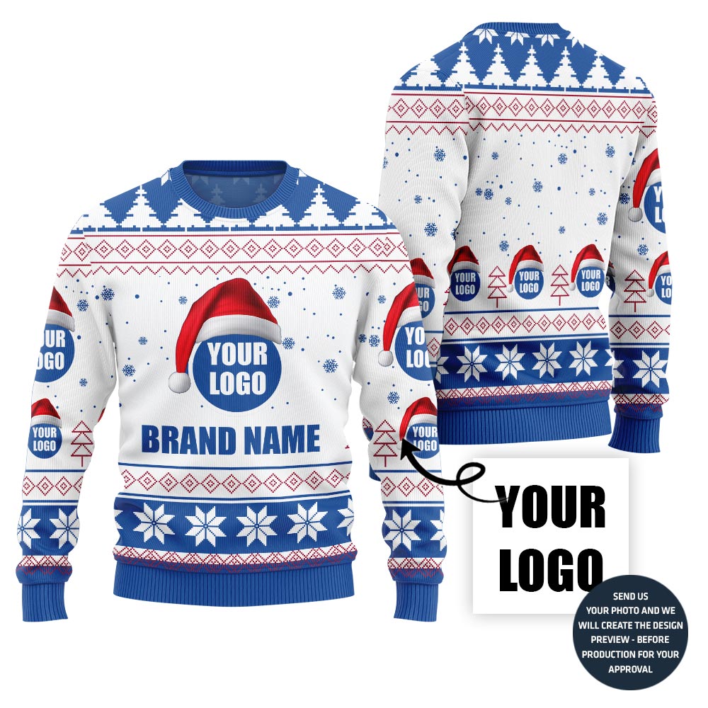 Refined Custom Logo For Teams Xmas Sweater