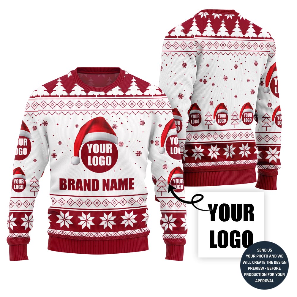 Refined Custom Logo For Teams Xmas Sweater