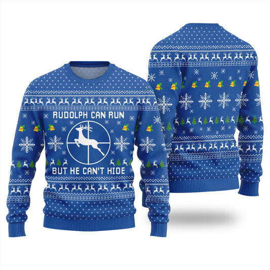 Reindeer Rudolph Christmas Sweater For Women