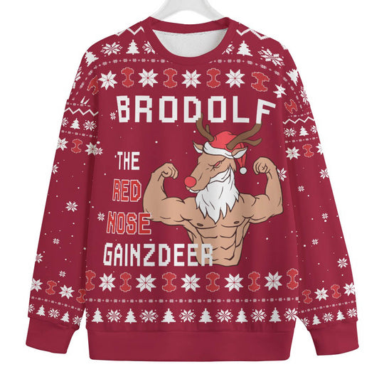 Reindeer Swoleman Women's Plus Size Christmas Sweater
