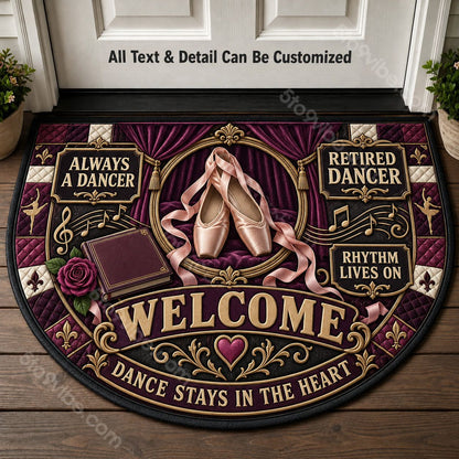 Retired Dancer Personalized Half Round Mat | 5To9Vibe