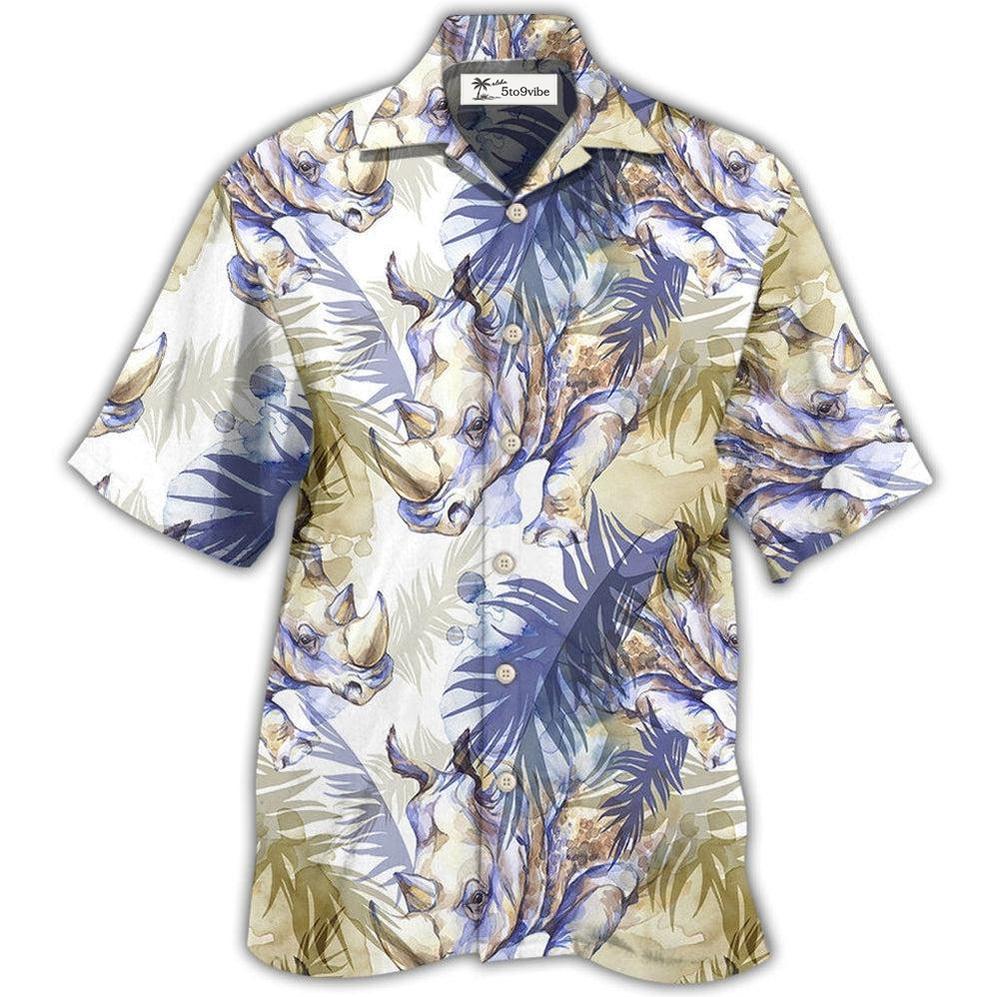 Hawaiian Shirt / Adults / S Rhino Art Tropical Leaf Style - Hawaiian Shirt 