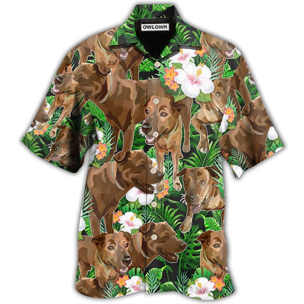Hawaiian Shirt / Adults / S Rhodesian Ridgeback Dog Tropical Floral Lovely Style - Hawaiian Shirt 