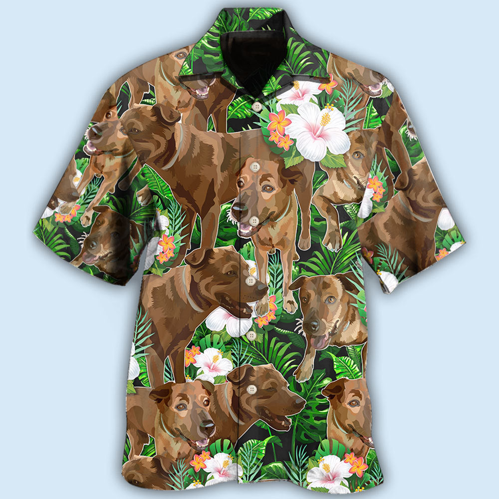 Rhodesian Ridgeback Dog Tropical Floral Lovely Style - Hawaiian Shirt 