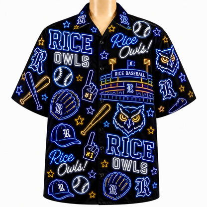 All College Basketball Teams Neon Viber Unisex Hawaiian Shirt For Men & Women