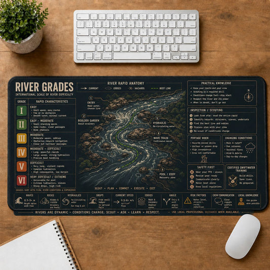 River Grades Desk Mat | 5To9Vibe