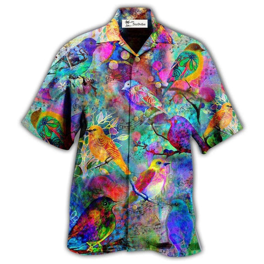Hawaiian Shirt / Adults / S Robin Birds Colorful Mix Color - Hawaiian Shirt 