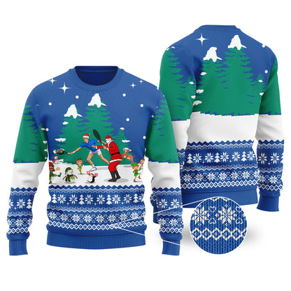 Roger Federer Ugly Christmas Sweater Royal