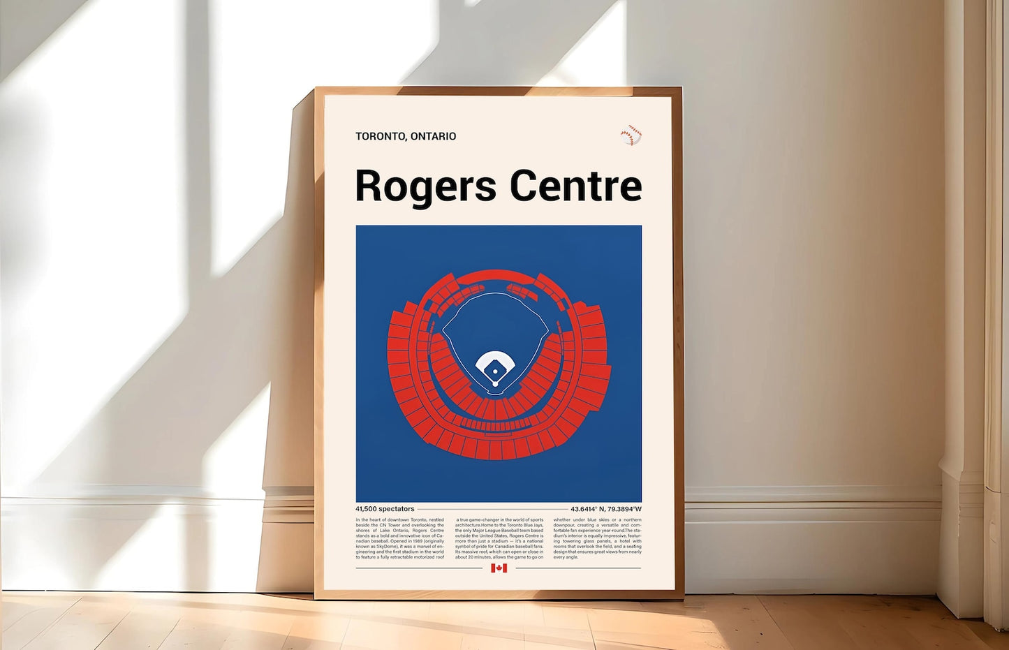 Baseball Stadium Seating Diagram - Vertical Poster - 5to9vibe