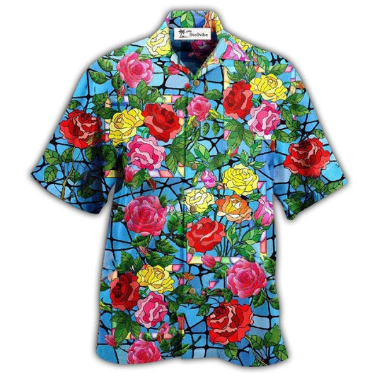 Hawaiian Shirt / Adults / S Rose Flowers Love Is A Rose That Blooms Forever - Hawaiian Shirt 