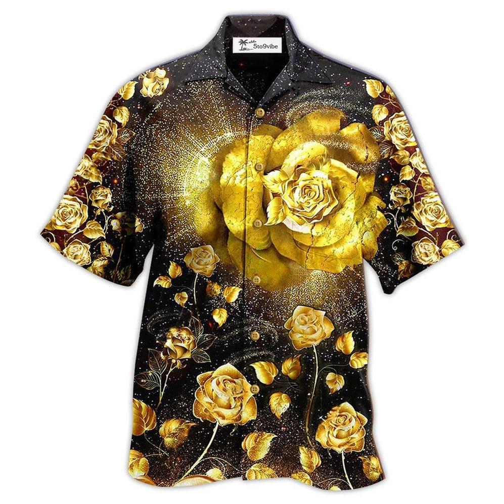 Hawaiian Shirt / Adults / S Rose Gold Flowers - Hawaiian Shirt 