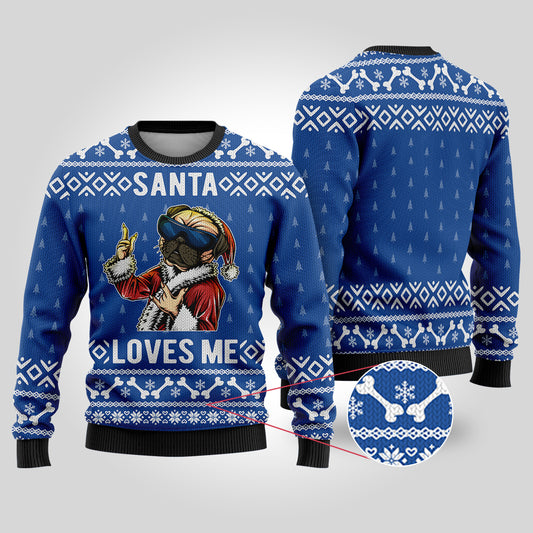 Royal Bulldog Funny Ugly Christmas Sweater - Funny Ugly Christmas Sweater