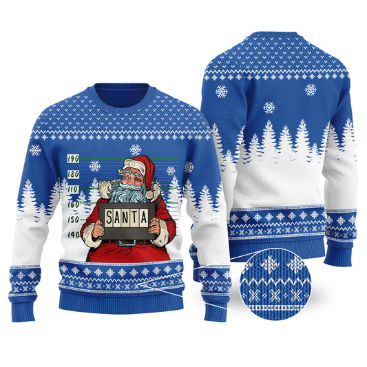 Santa Jail Royal Funny Ugly Christmas Sweater - Funny Ugly Christmas Sweater