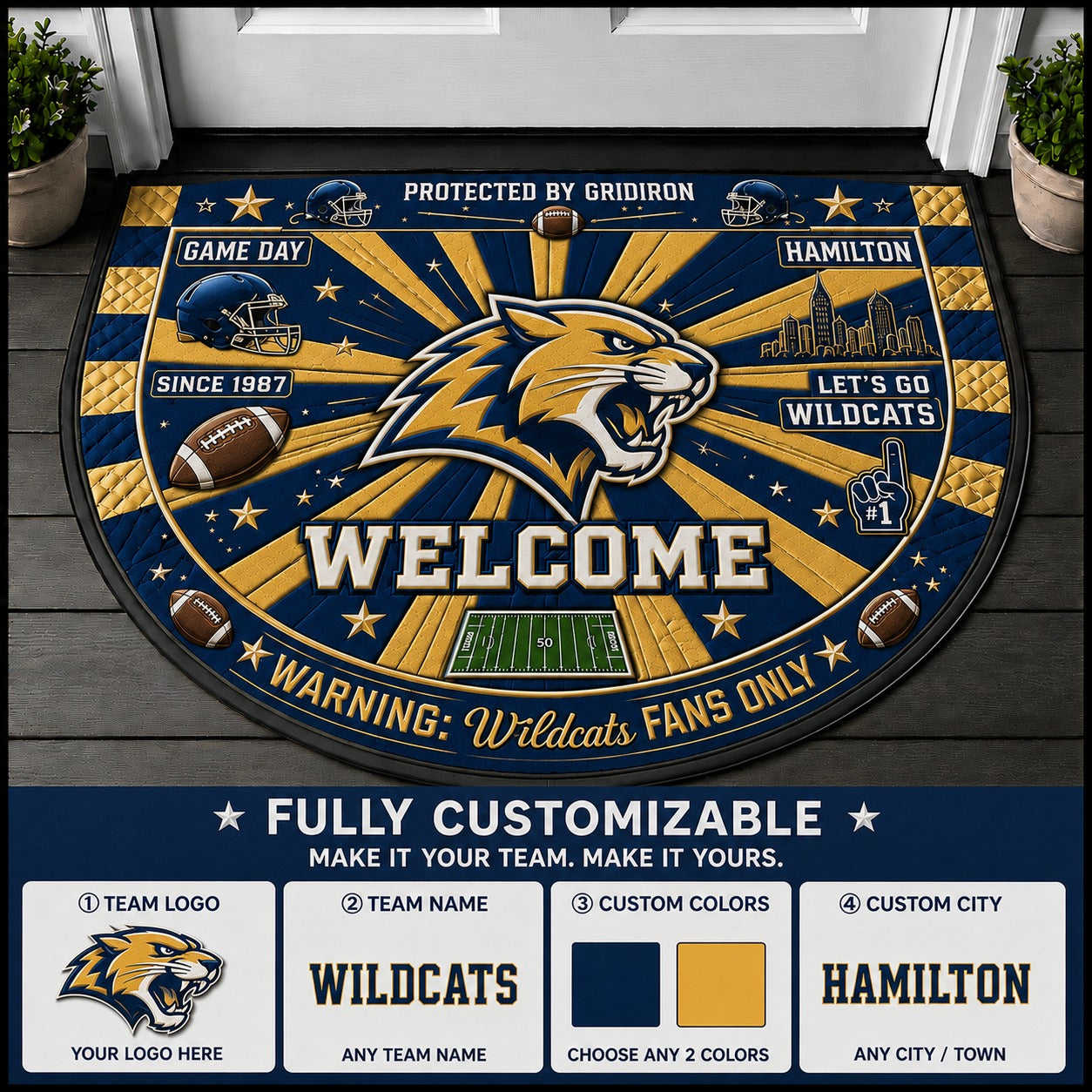 Royal Blue / Gold