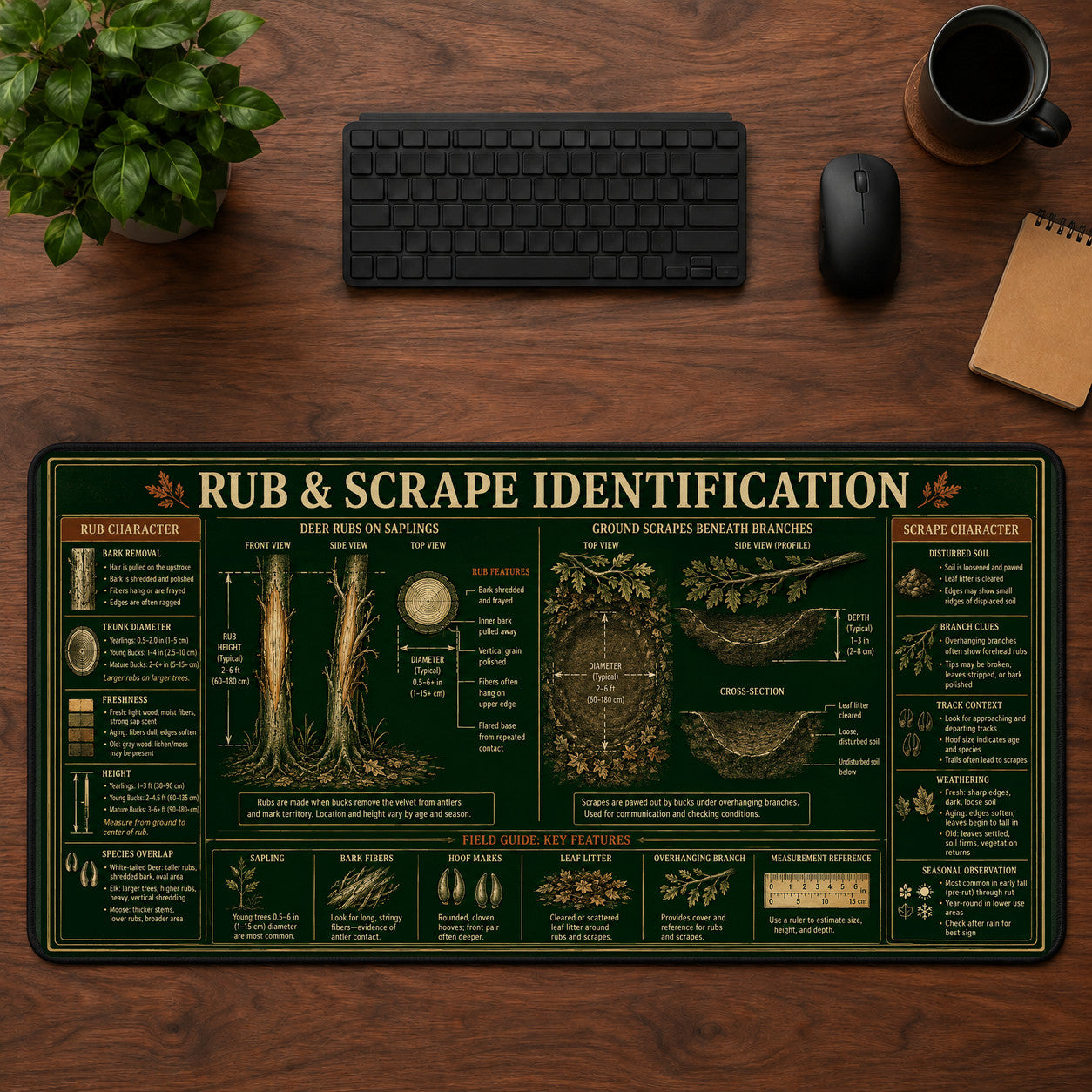 Rub & Scrape Identification Desk Mat Mouse Pad | 5To9Vibe