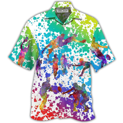 Hawaiian Shirt / Adults / S Rugby Colorful Painting - Hawaiian Shirt 
