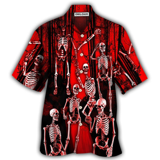 Hawaiian Shirt / Adults / S Skull Action Figure - Hawaiian Shirt 