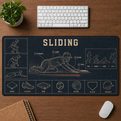 Sliding Blueprint Desk Mat | 5To9Vibe