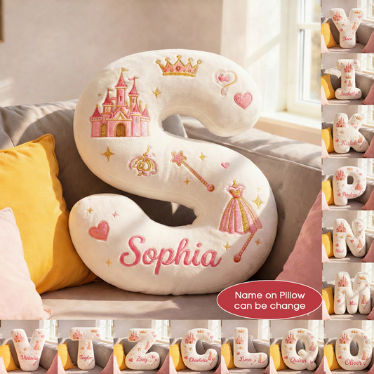 Super Hero and Princess Pillow Custom Name Gift  For Girls, Boys Irregular-Shaped Pillow Custom
