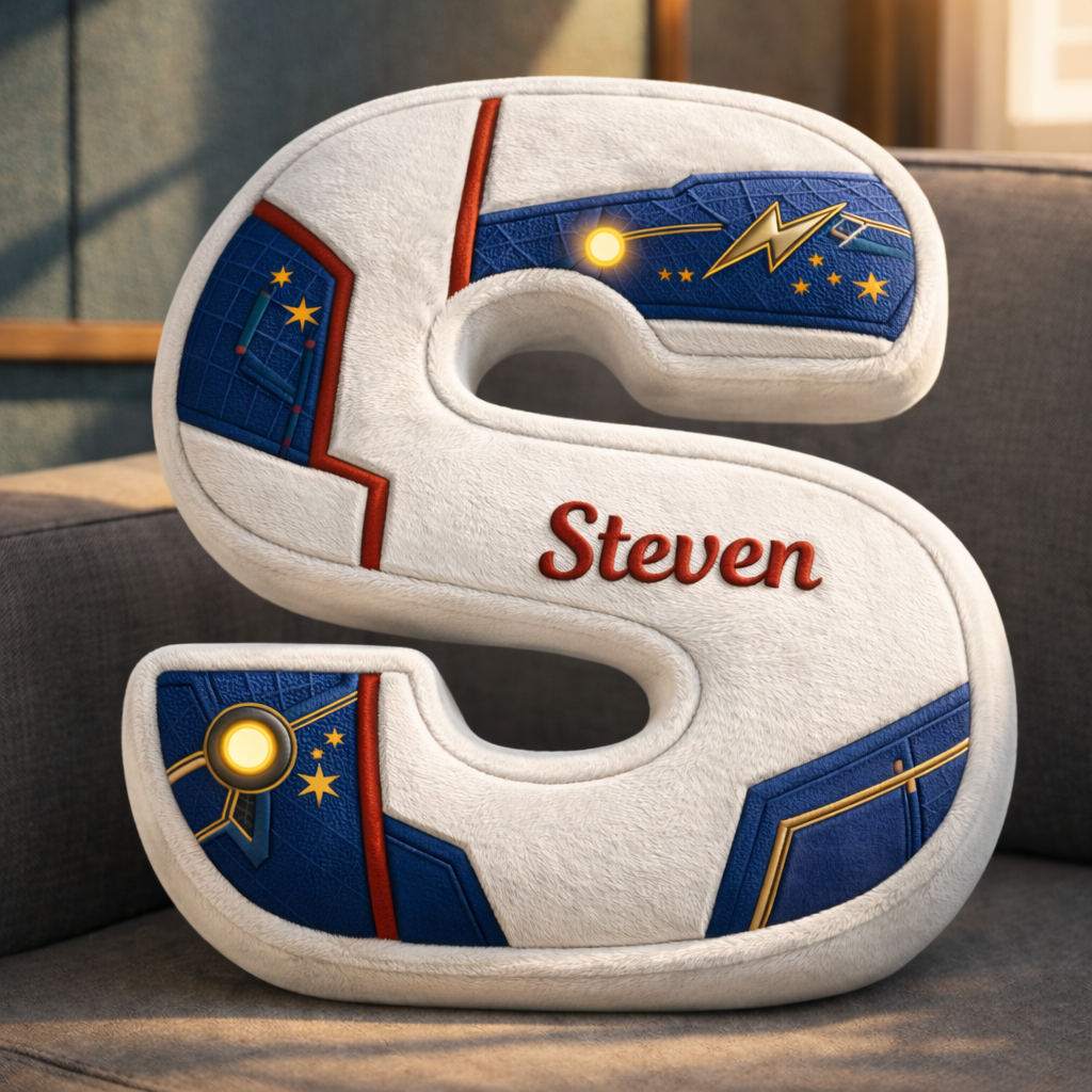Super Hero and Princess Pillow Custom Name Gift  For Girls, Boys Irregular-Shaped Pillow Custom