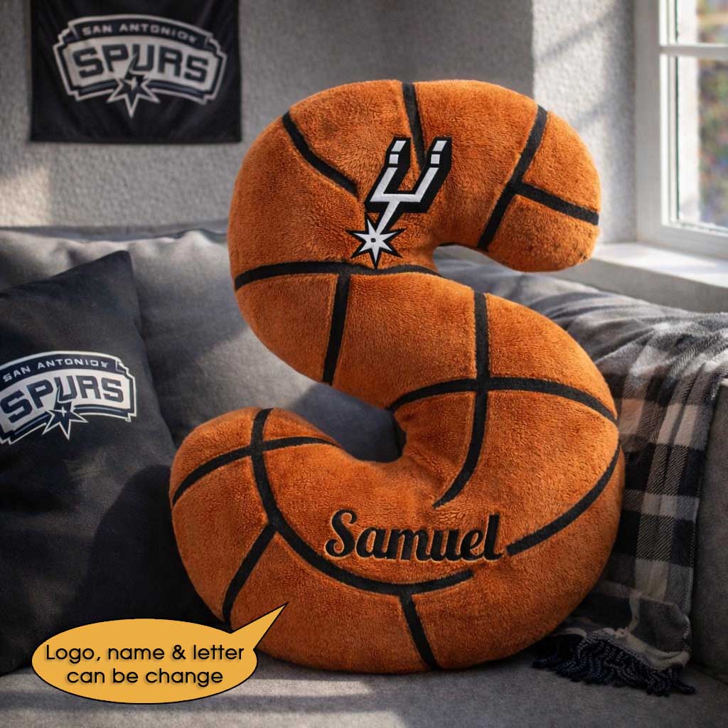 Basketball Pillow Custom Name and Logo All Teams Irregular-Shaped Pillow Custom