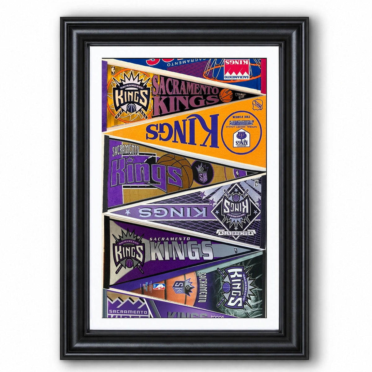 All Basketball Teams Vintage Pennant Anniversary For Fans No Frame Vertical Poster - 5to9vibe