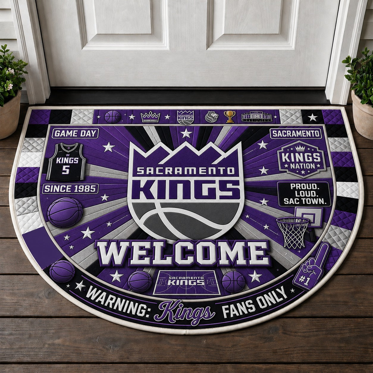 Basketball All Teams Custom Premium Welcome Mat – Personalized Baseball Doormat