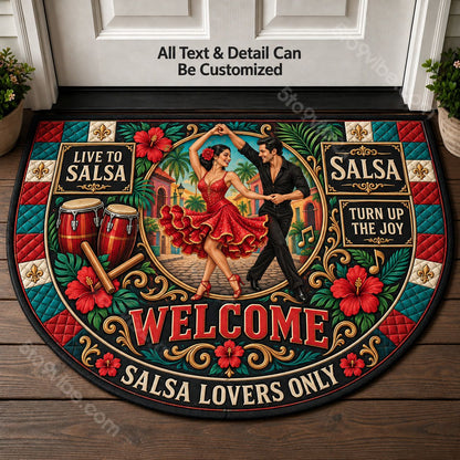 Salsa Personalized Half Round Mat | 5To9Vibe