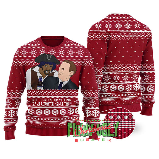 Samuel Jackson Beer Sweater Cardinal Red
