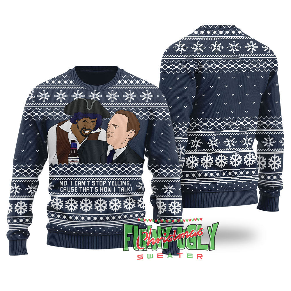 Samuel Jackson Beer Sweater Navy