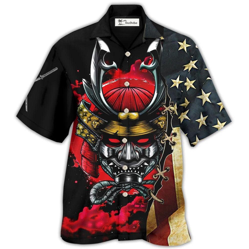 Hawaiian Shirt / Adults / S Samurai America Independence Day - Hawaiian Shirt 
