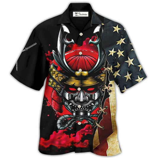 Hawaiian Shirt / Adults / S Samurai America Independence Day - Hawaiian Shirt 