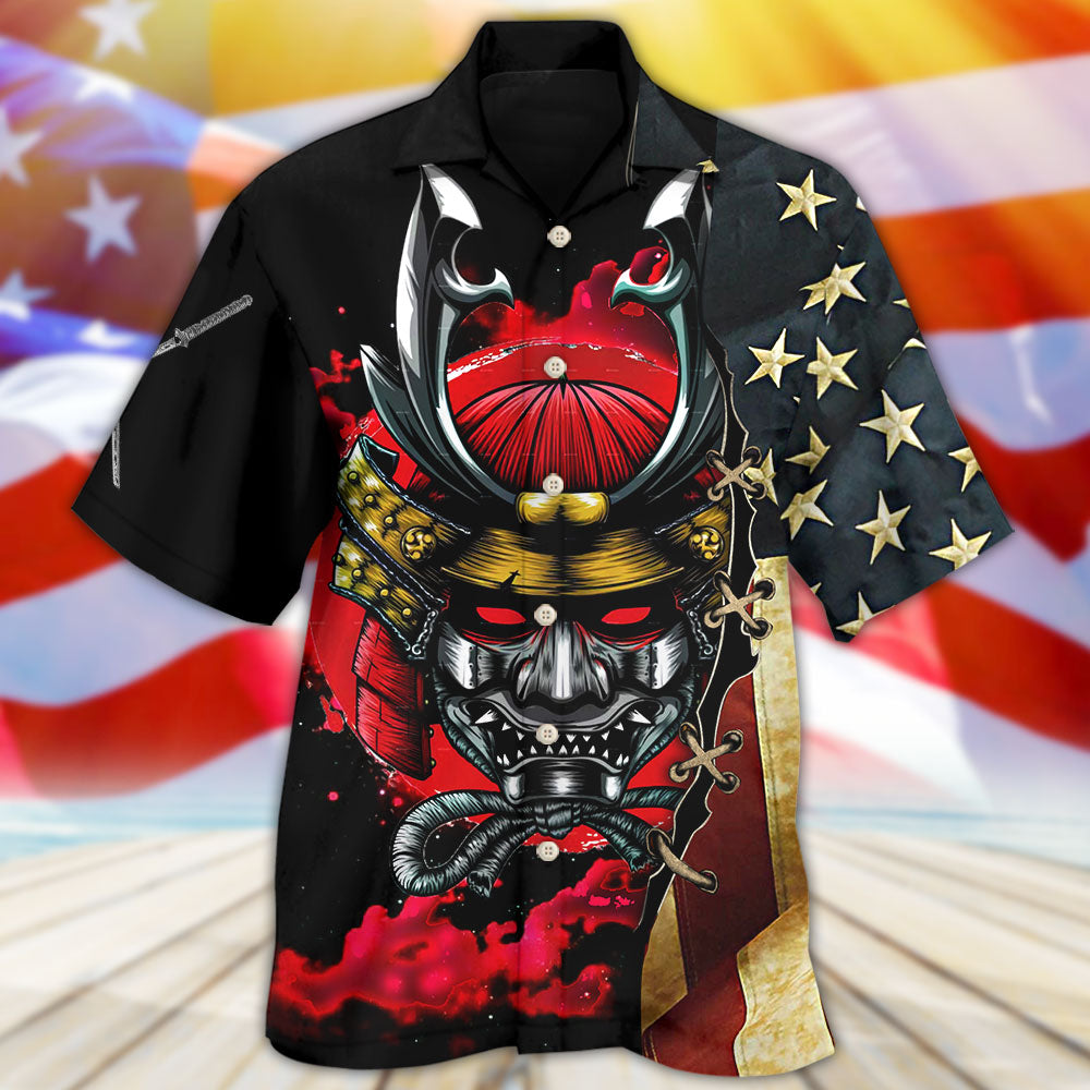 Samurai America Independence Day - Hawaiian Shirt 