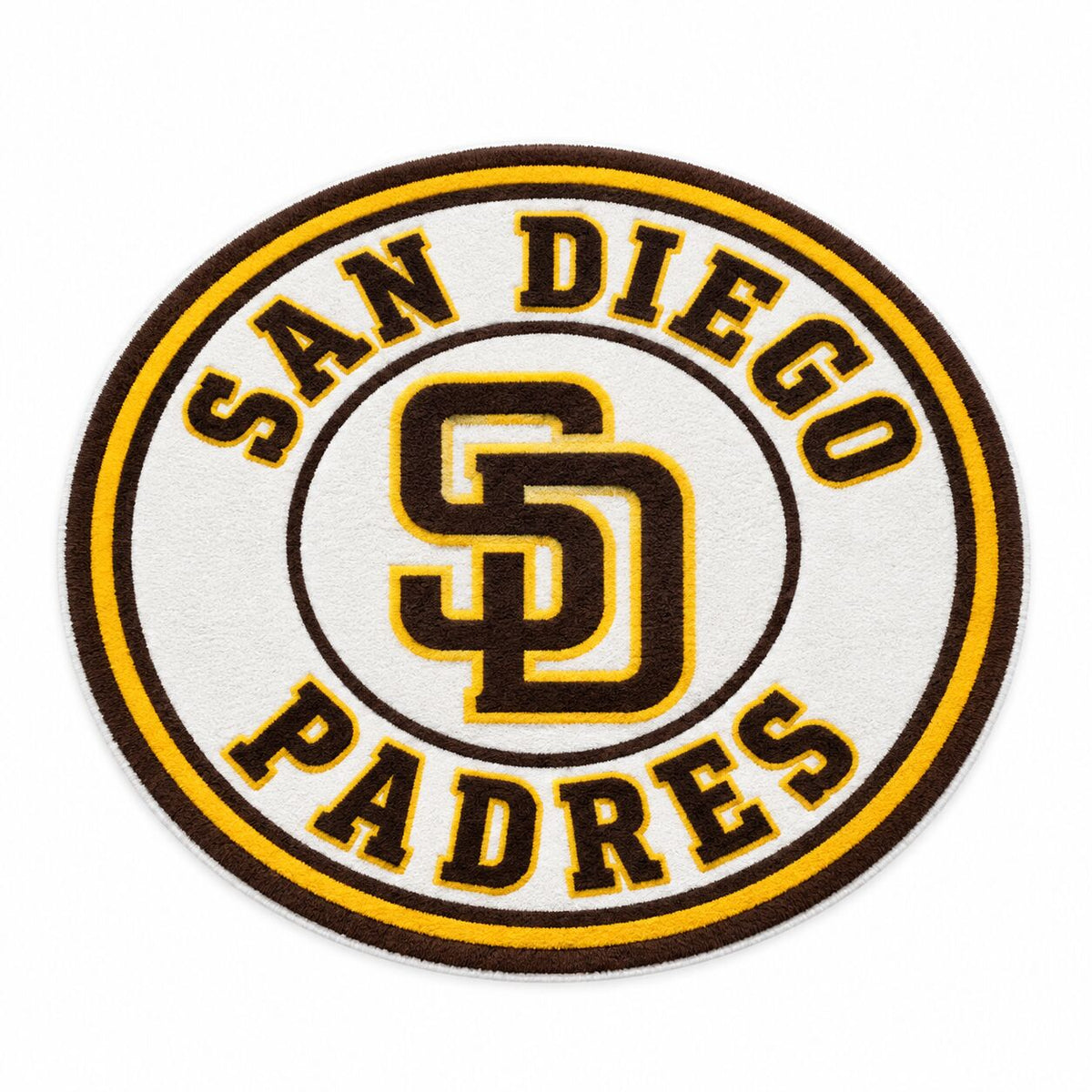 All Baseball Teams Round Logo Baseball Fan Custom Quilted Print Premium Welcome Mat Washable Black Border – Personalized Baseball Doormat