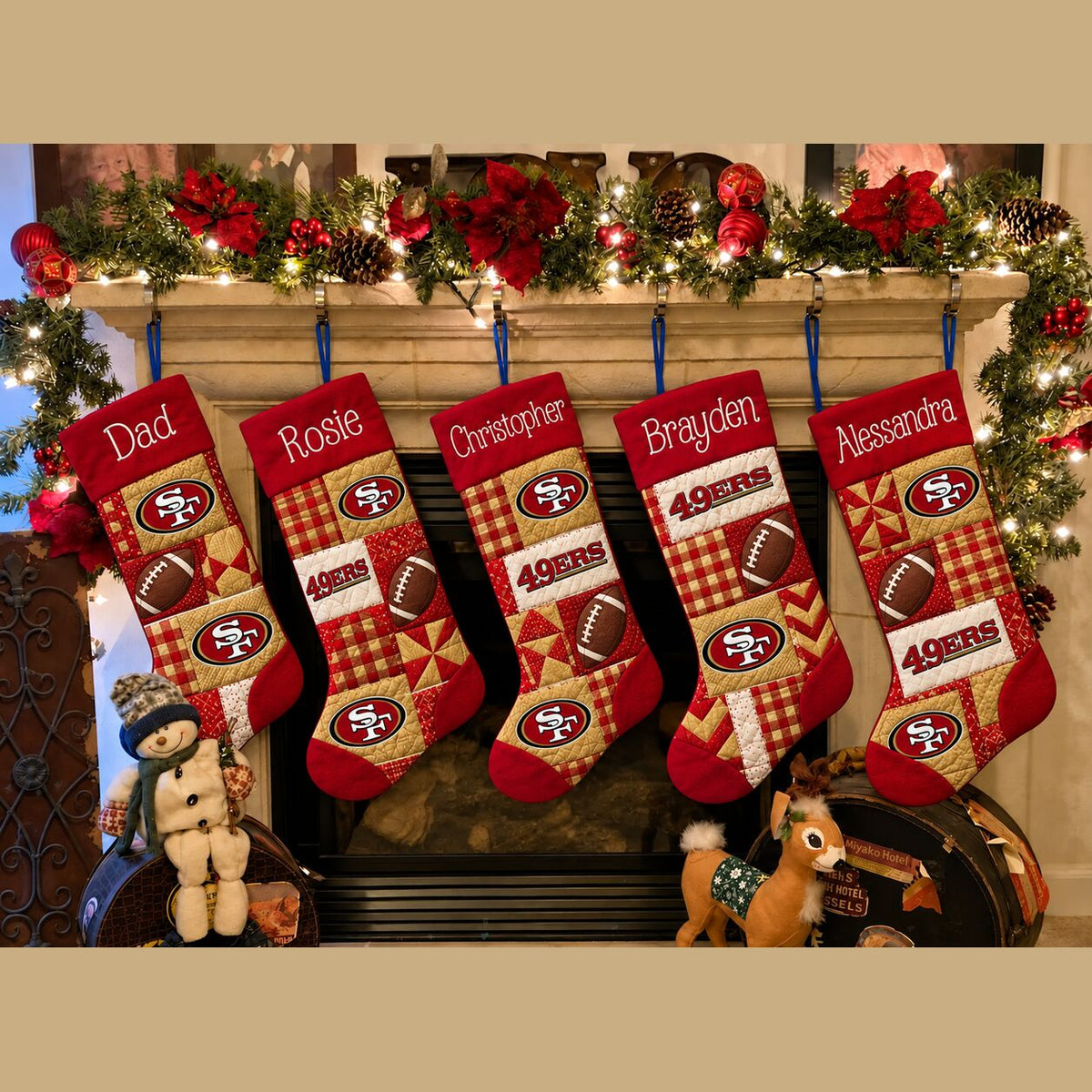 All Football Teams Team-Inspired Holiday Christmas Stocking for Football Fans - 5To9Vibe