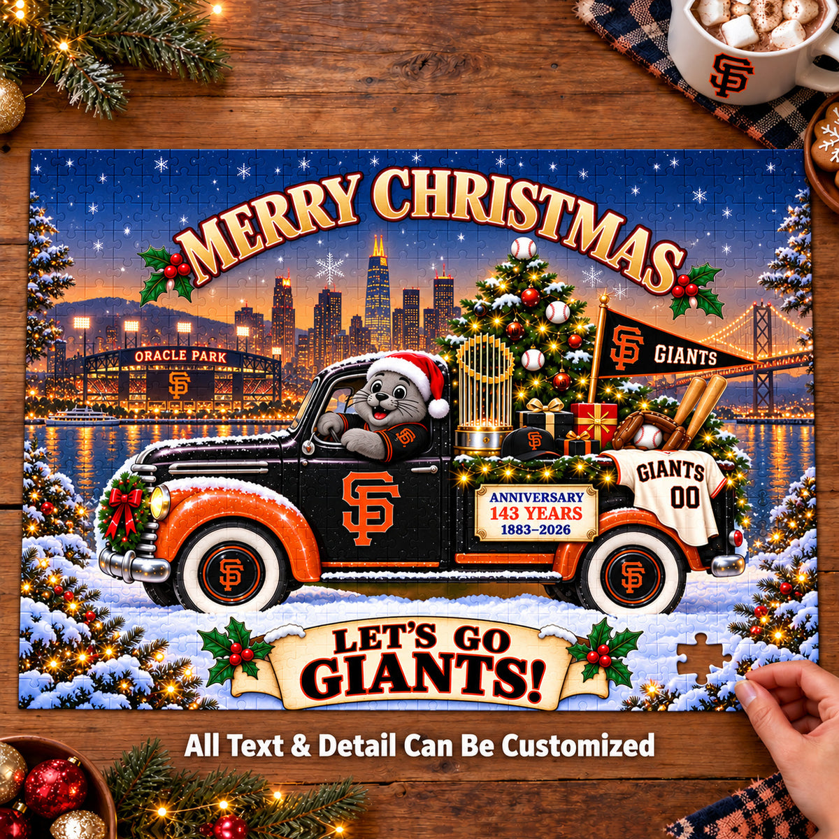 Baseball team Style 24 Jigsaw Puzzle mockup | 5To9Vibe
