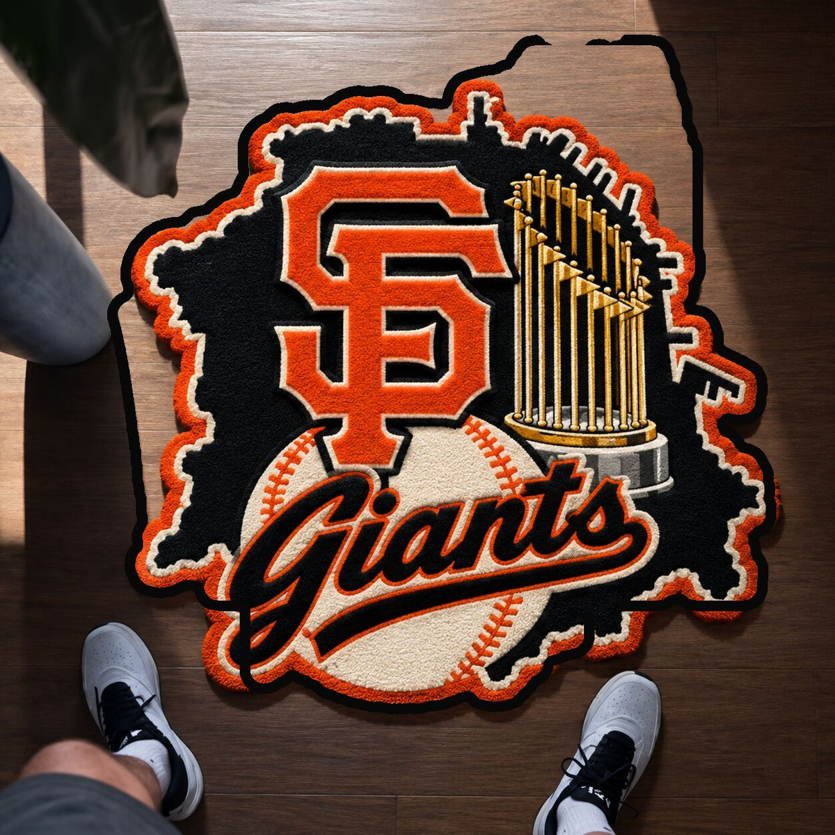 Alfombra personalizada de bienvenida premium de equipo de la MLB – Felpudo de béisbol personalizado