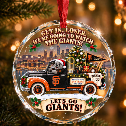 Baseball team Style 24 Glass Ornament mockup | 5To9Vibe