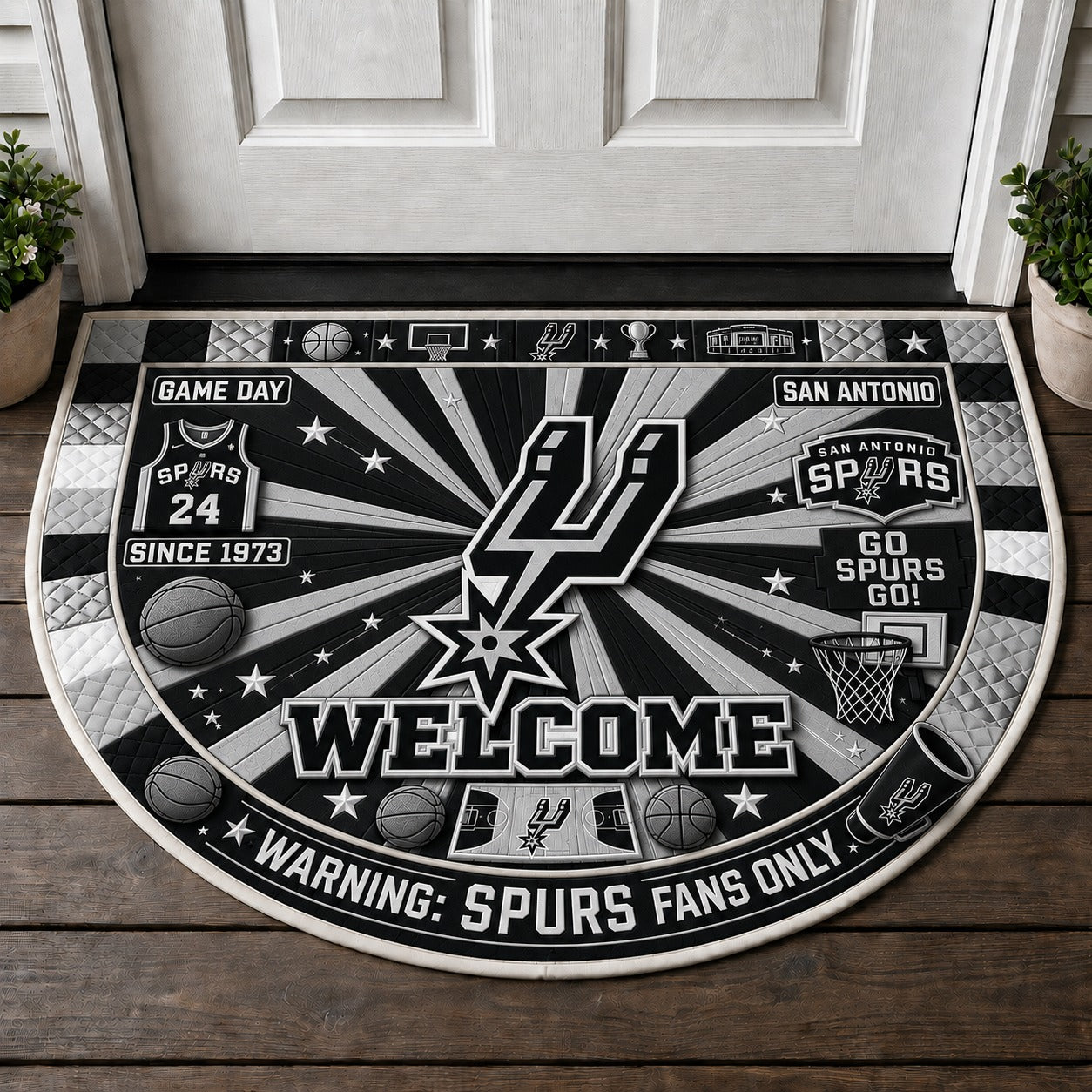 Basketball All Teams Custom Premium Welcome Mat – Personalized Baseball Doormat