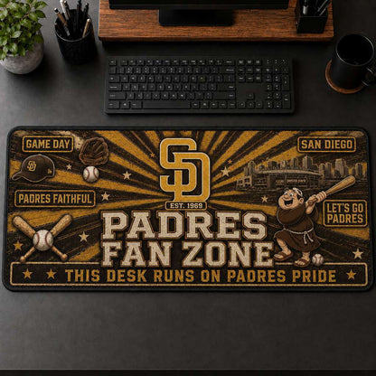 All Baseball Fan Zone Desk Mat For Baseball Fans Gift Mouse Pad Plus Size - 5to9vibe
