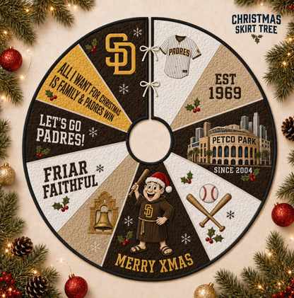All Baseball Teams Christmas Skirt Tree for Baseball Fans - 5To9Vibe