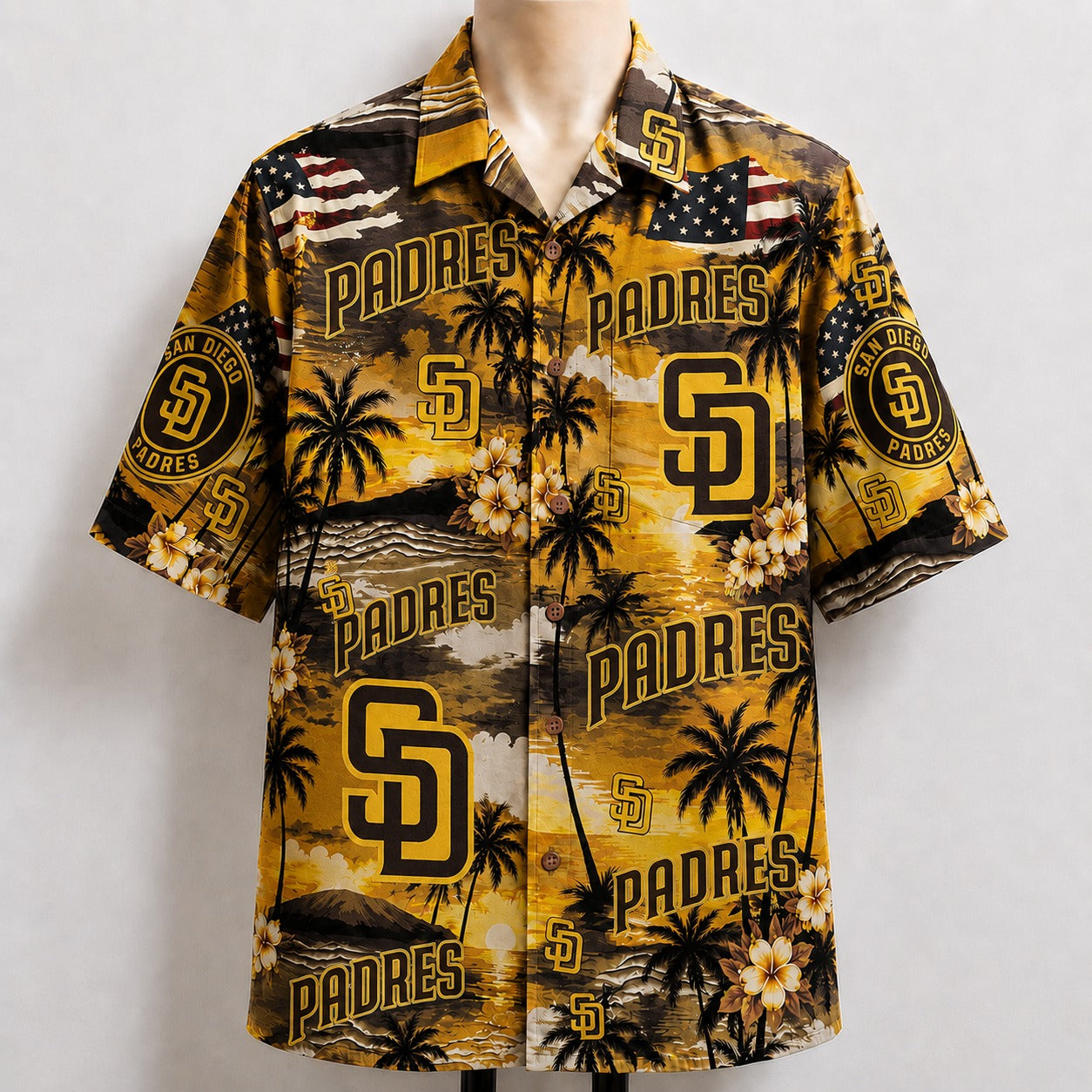 All Baseball Teams Sunset Paradise Button-Up Unisex Hawaiian Shirt For Men and Women