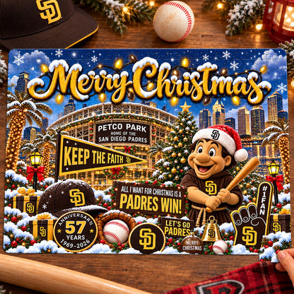 All Baseball Teams Baseball Stadium Personalized  Christmas Jigsaw Puzzle – Choose Your Team, 500 Pieces