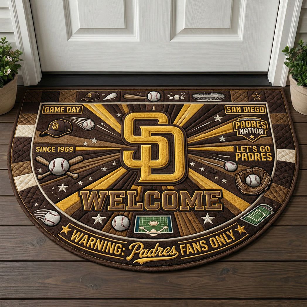 Baseball All Teams Custom Premium Welcome Mat – Personalized Baseball Doormat