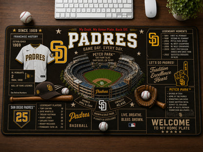 All Baseball Franchise History Stadiums Masterplan Desk Mat Mouse Pad Plus Size - 5to9vibe