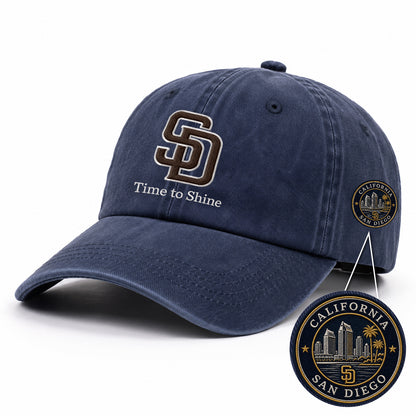 Baseball Team Slogan Cap All Teams Embroidered Logo Premium Wash Cap