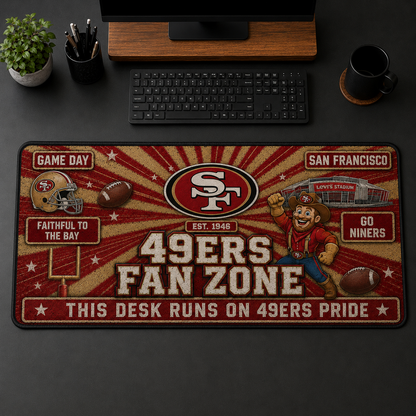 All Football Teams Fans Zone Desk Mat Mouse Pad Plus Size Trending - 5to9vibe