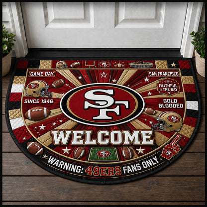 Football All Teams Custom Premium Welcome Mat – Personalized Doormat