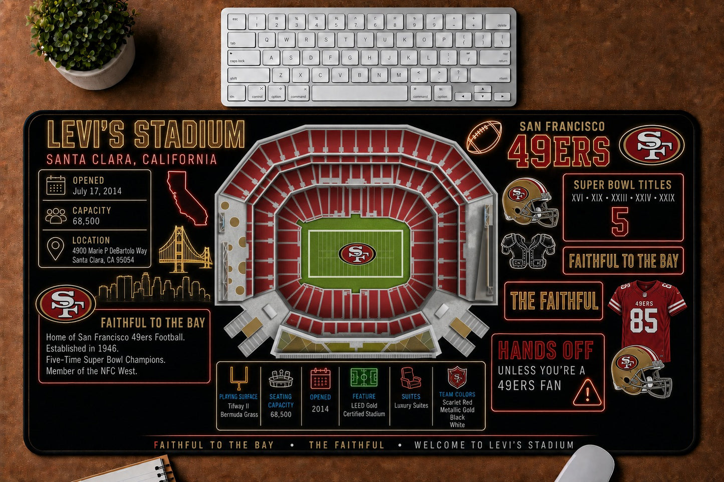 All Football Stadium Infographic Desk Mat Mouse Pad Plus Size Trending - 5to9vibe
